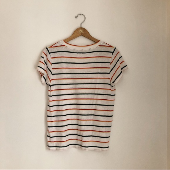 Madewell Striped Scoop Neck Tee - Picture 2 of 4